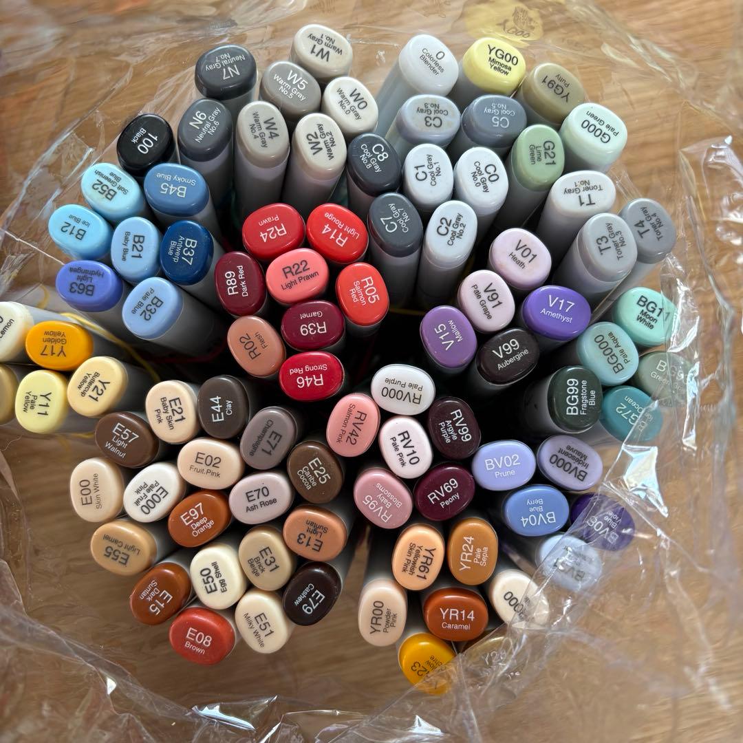 中古　copic コピック　スケッチ　コピックチャオ　101本まとめ売り