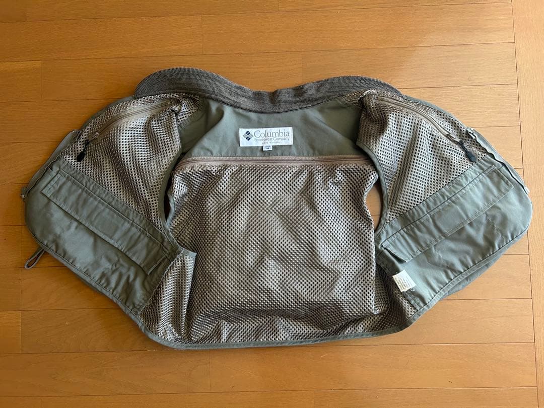 Columbia フィッシングベスト レインコート付 Mサイズ