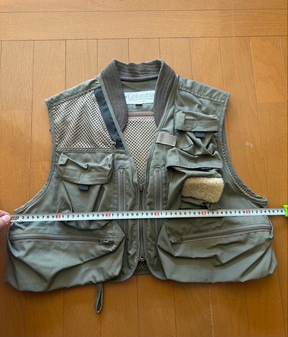 Columbia フィッシングベスト レインコート付 Mサイズ