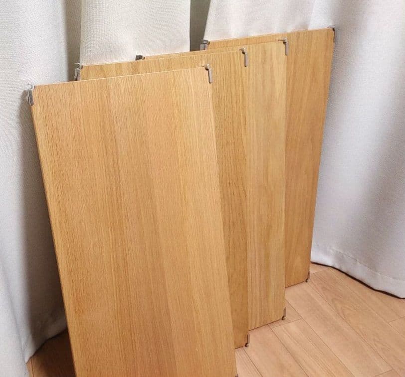 【送料込】無印良品　ステンレスユニットシェルフ追加棚 4枚セット