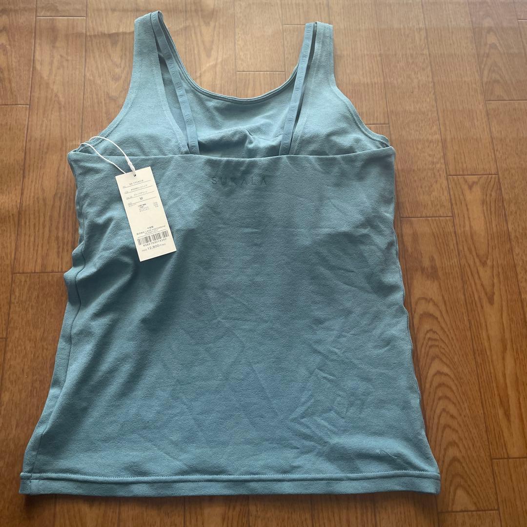 新品　ラバ　スカラ　青タンクトップ M