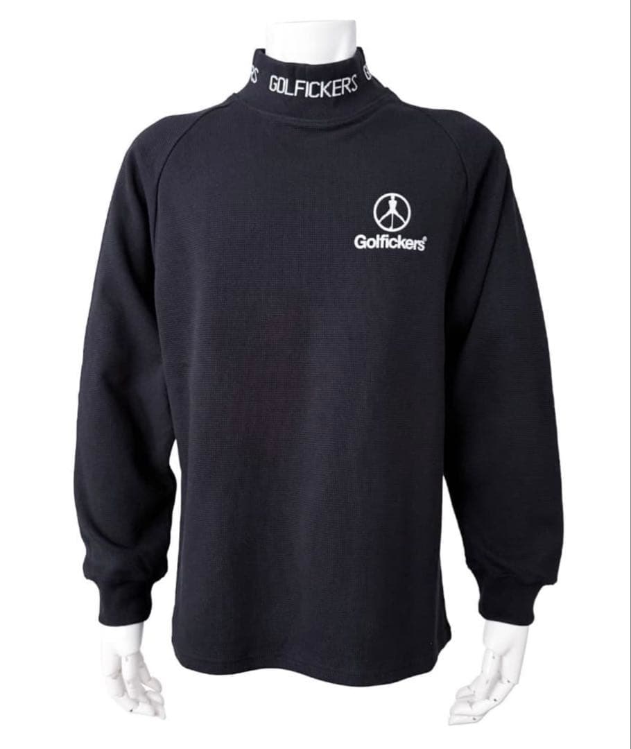 新品！ゴルフィッカーズ モックネック Thermal 2025ブラック Lサイズ