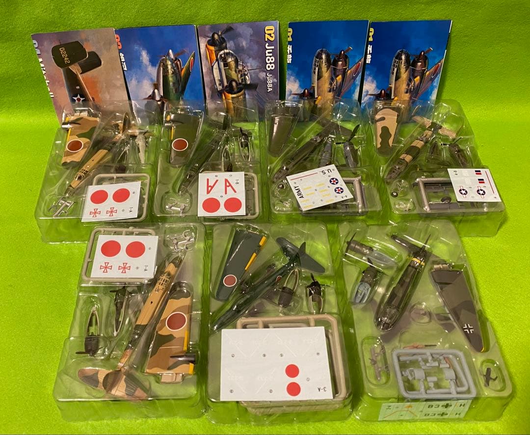 1/144 双発機コレクション3 100式重爆 呑龍 銀河 Ju88 B-25