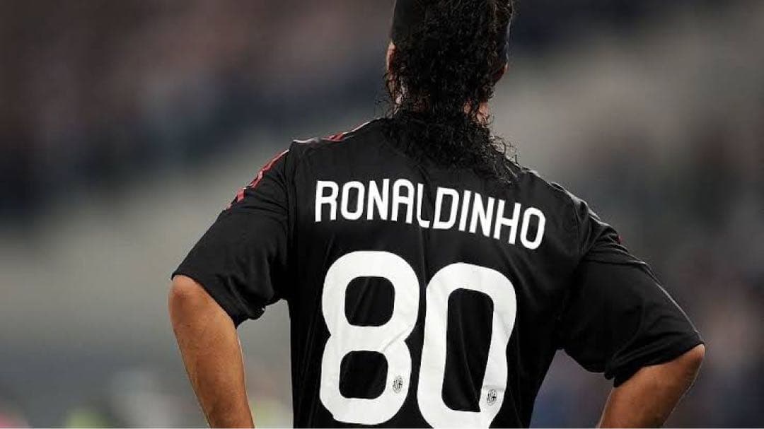 セリエAサッカーユニフォームacミランアディダスロナウジーニョ10 11黒3rd