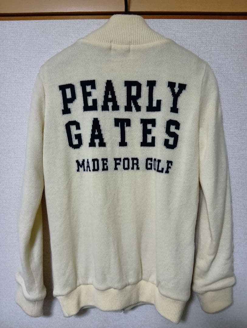 PEARLY GATES ゴルフ用セーター クリーム色 サイズ1【Mサイズ】