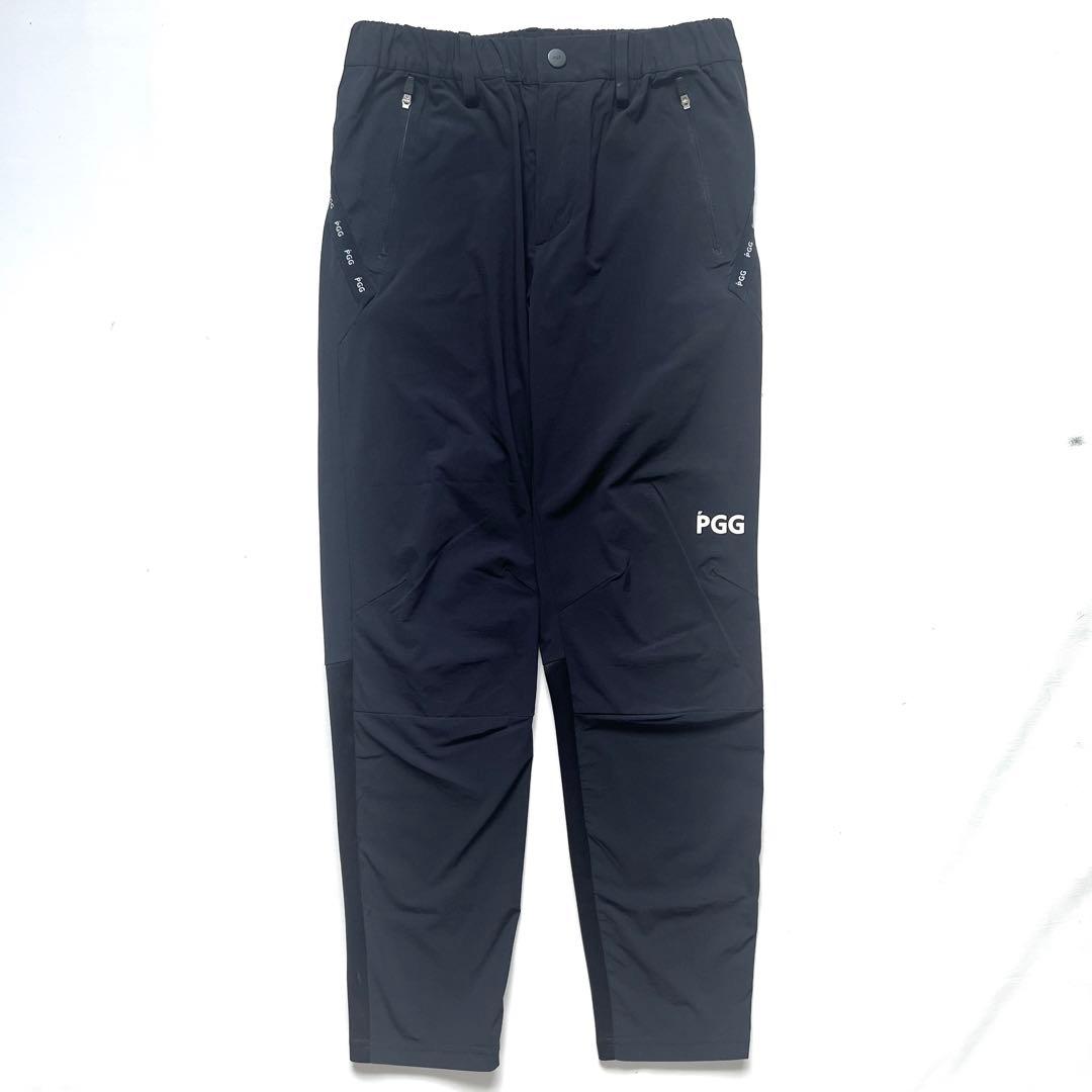 PEARLY GATES パーリーゲイツ　PGG 切替　ゴルフパンツ　メンズ　黒