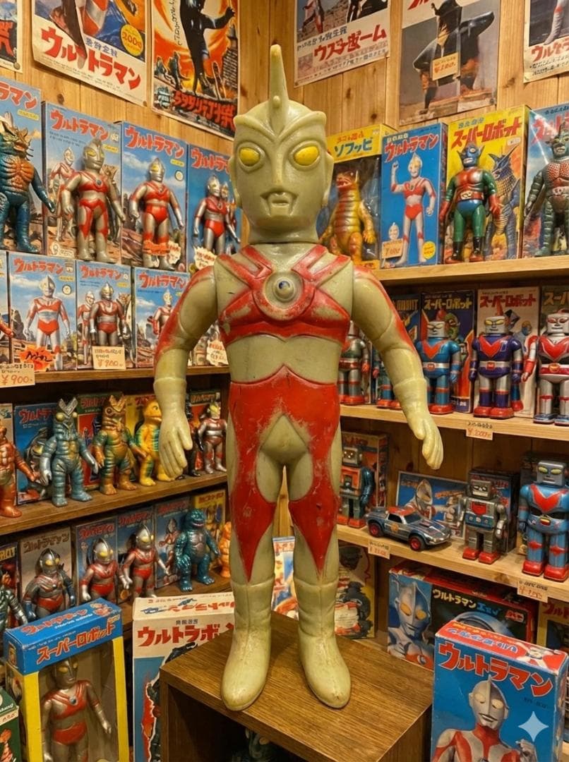 当時物 ブルマァク ウルトラマンエース 15cm ソフビ 昭和レトロ 円谷プロ