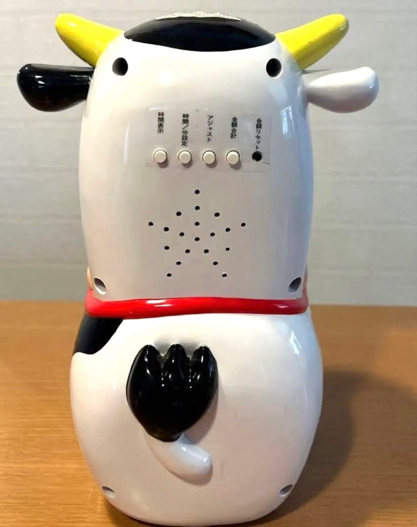 懸賞当選品　雪印モーモー　貯金箱　時計 企業物 オブジェ