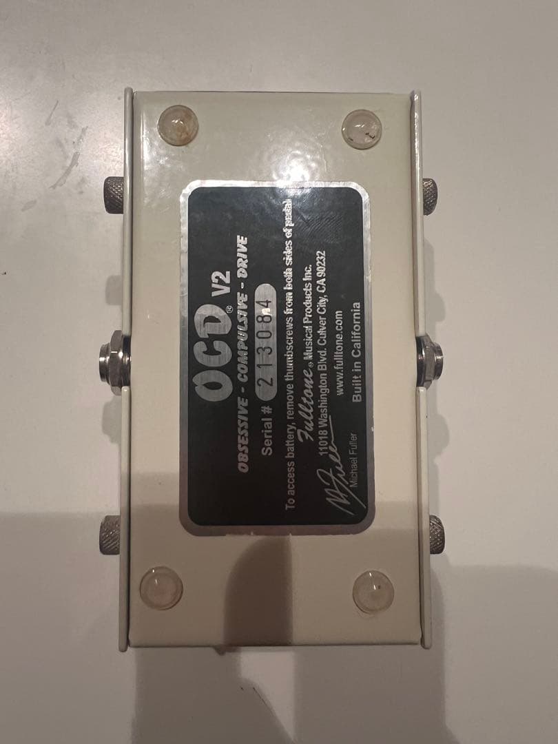 箱、説明書付きFulltone OCD V2 オーバードライブ