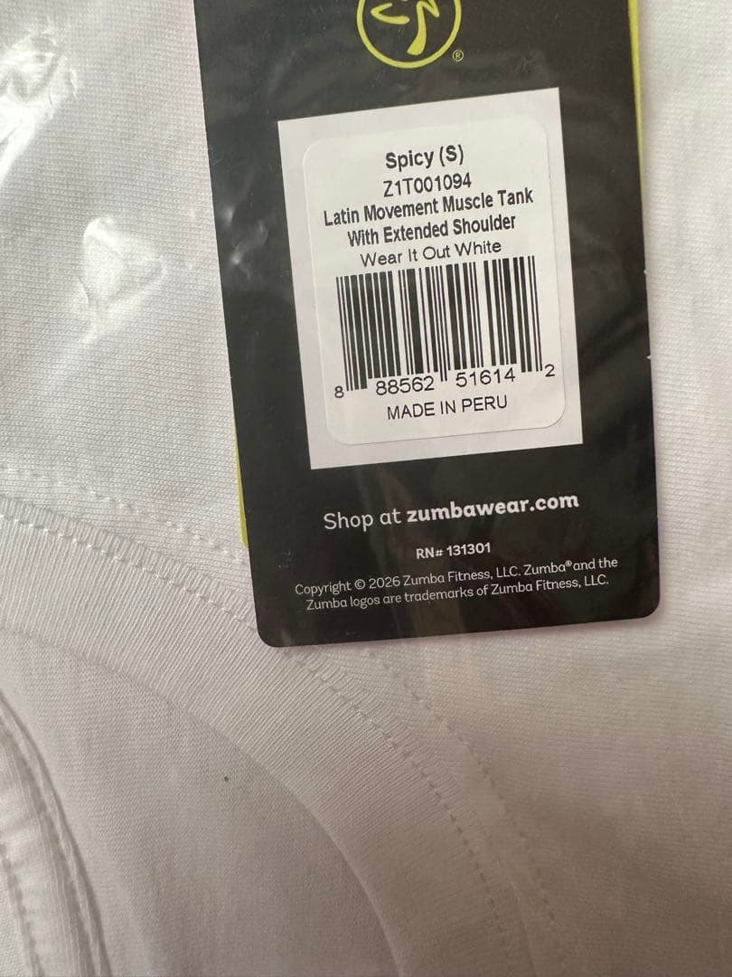 新品　正規品　ズンバ　 S タンクトップ