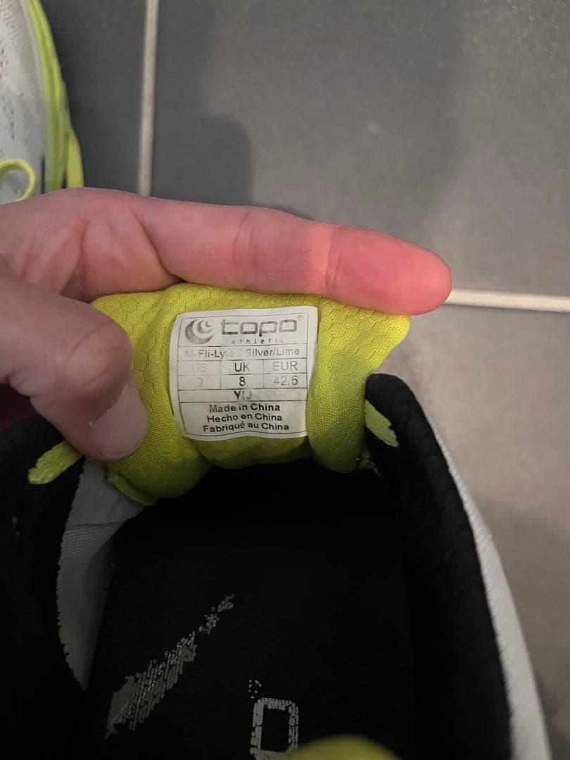 （値下）トポアスレチック topo 27cm fli-lyte3 フライライト3