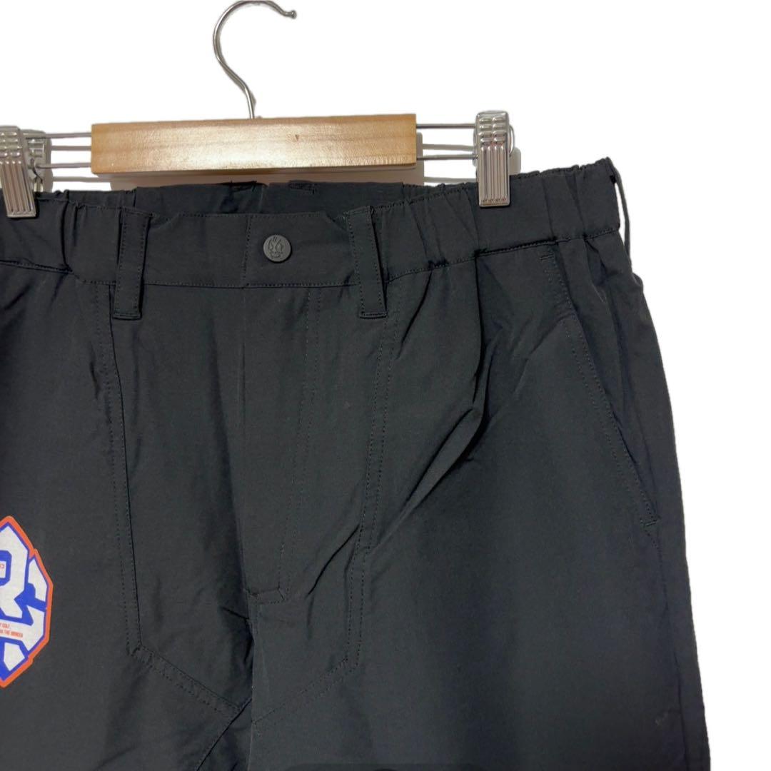 新品 ラッセルノ ゴルフ マルチロゴ ロングパンツ ブラック L 5