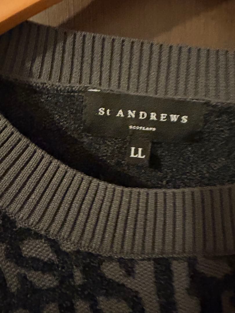 St Andrews グレー　ニット LL