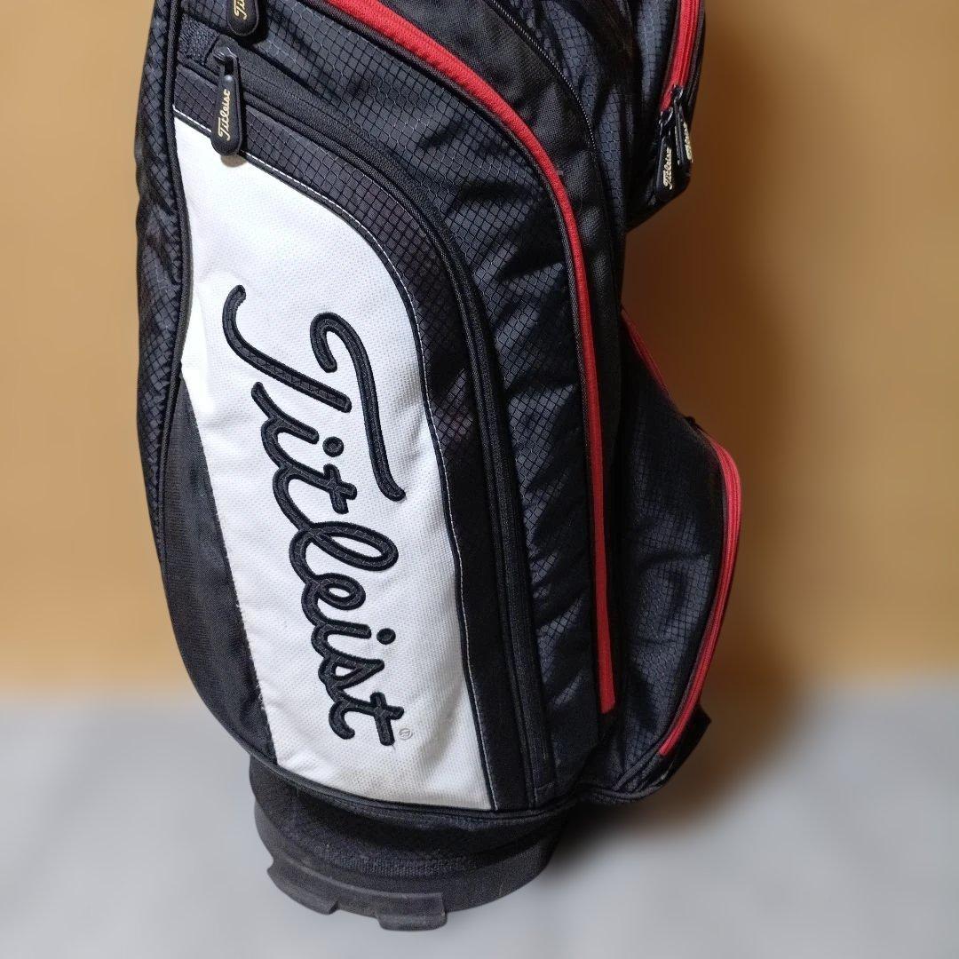 Titleist キャディバッグ 黒/赤 ※状態 考慮