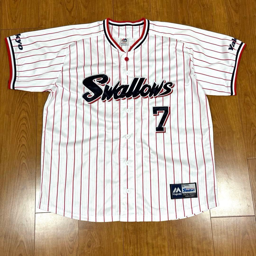 【美品】長岡秀樹　東京ヤクルトスワローズ　公式レプリカユニフォーム　Lサイズ