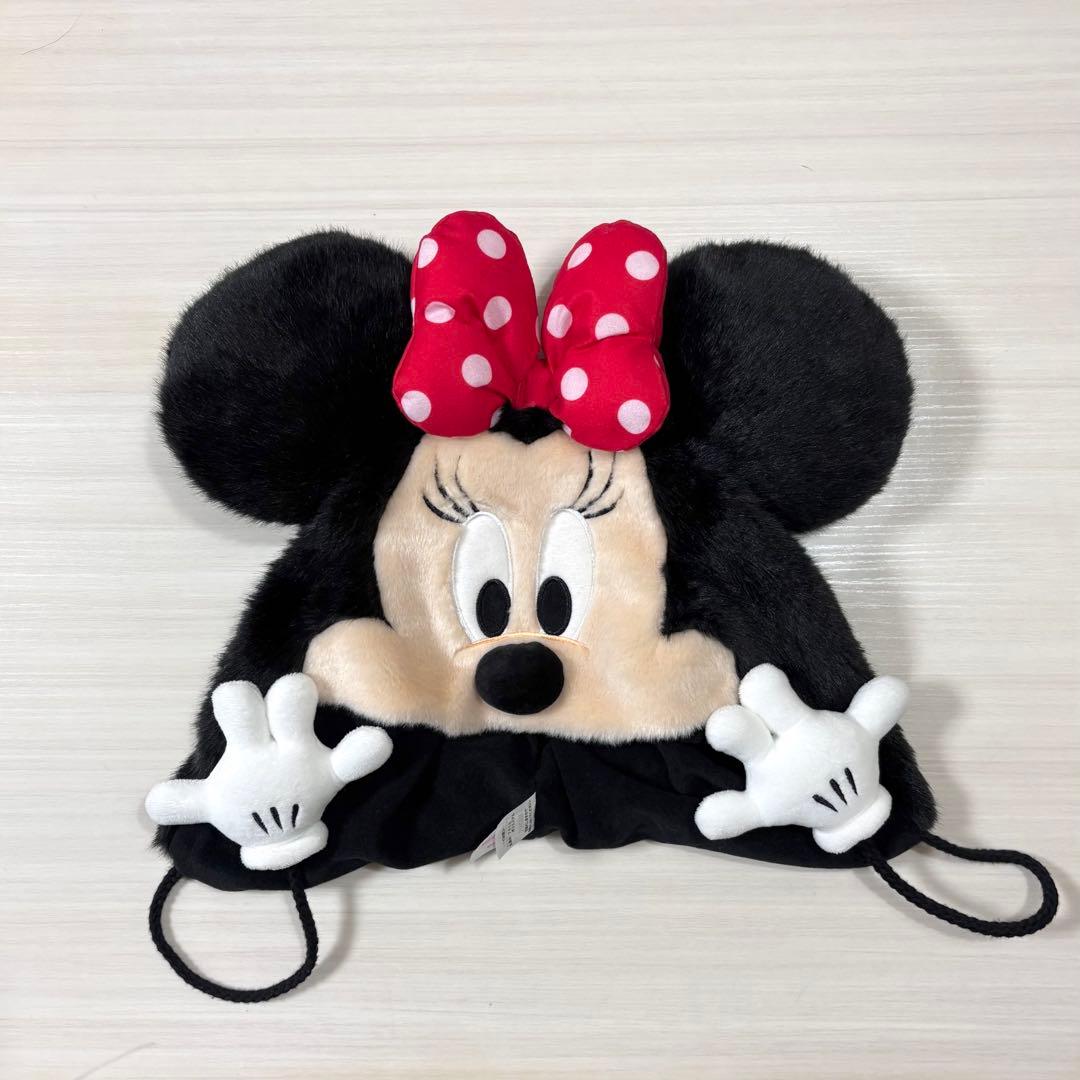 Disney ディズニー ミニー ミッキー ファンキャップ リボン 赤 黒