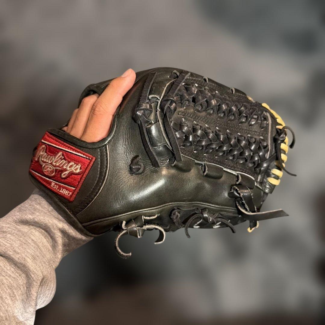 Rawlings 硬式用グローブ 黒 右投げ