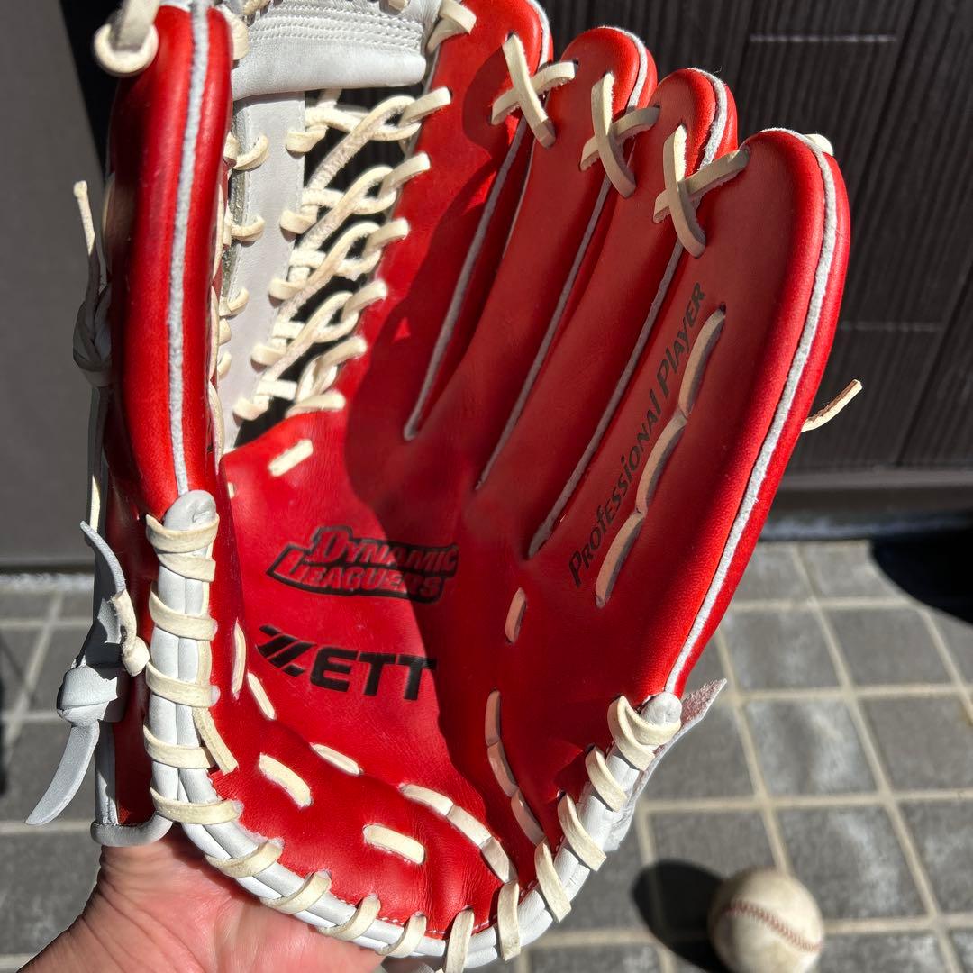 週末値下げ！！赤星モデル　ZETT PRO MODEL 軟式グローブ 外野手用