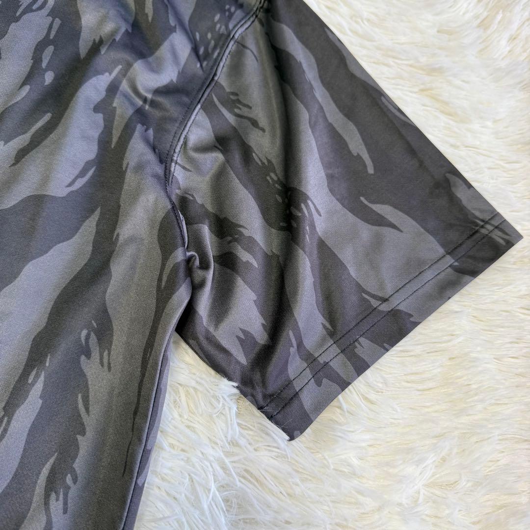 【ニューエラ】美品 モックネック グレー 総柄 2XLサイズ メンズ