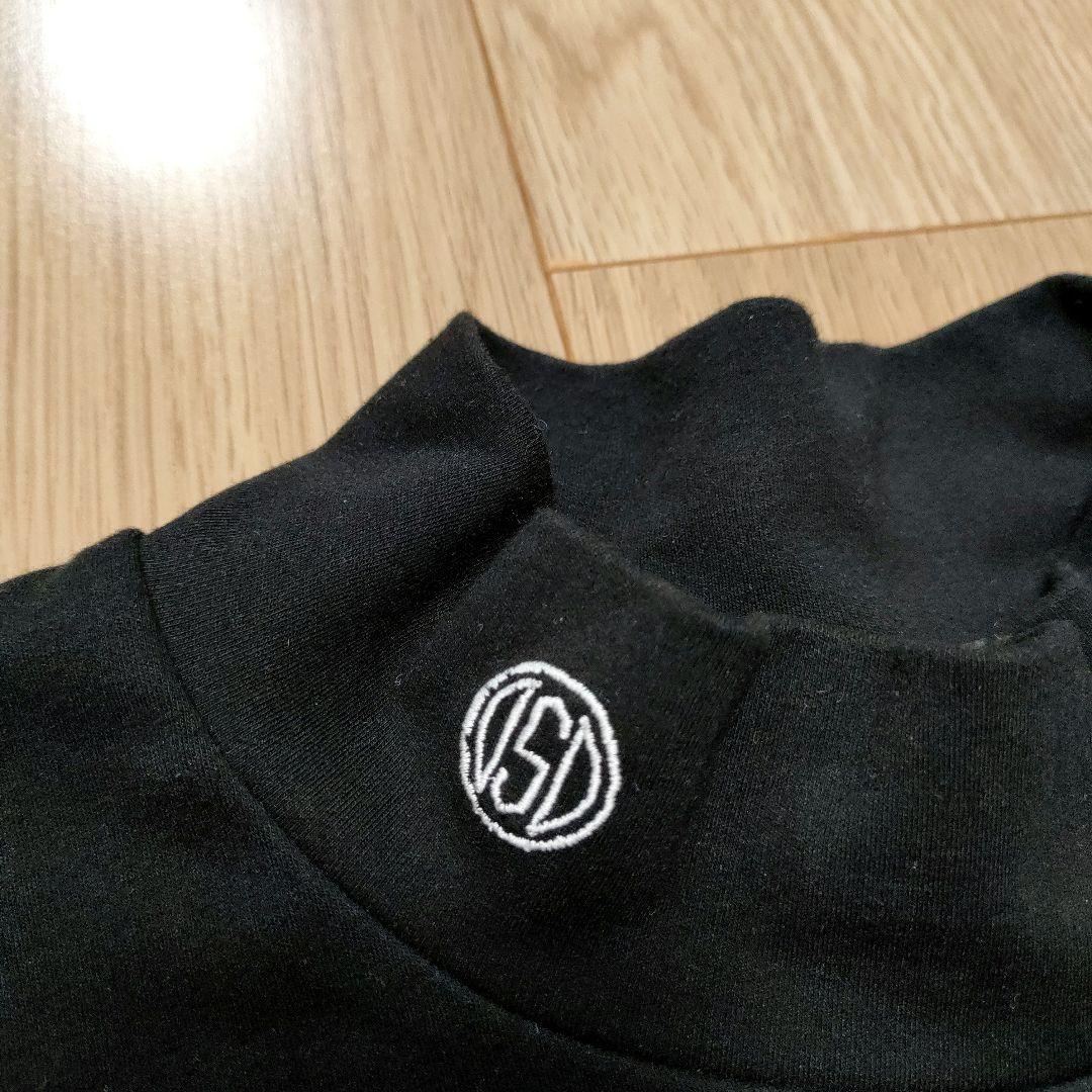 OBSIDIAN オブシディアン　長袖モックネックカットソー　ブラックL