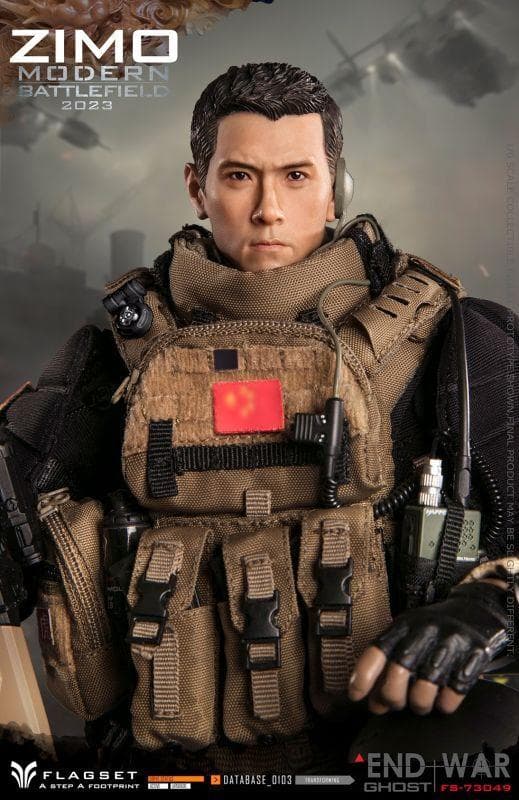 ミリタリー 1/6Modern Battlrfield End War Ghost Zimo