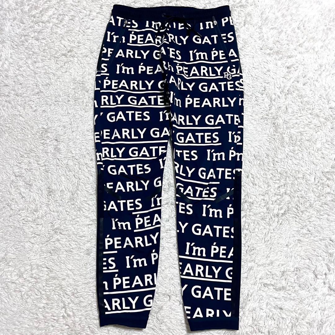✨極美品✨パーリーゲイツ ゴルフウェア パンツ ストレッチ 総柄 ウエストゴム
