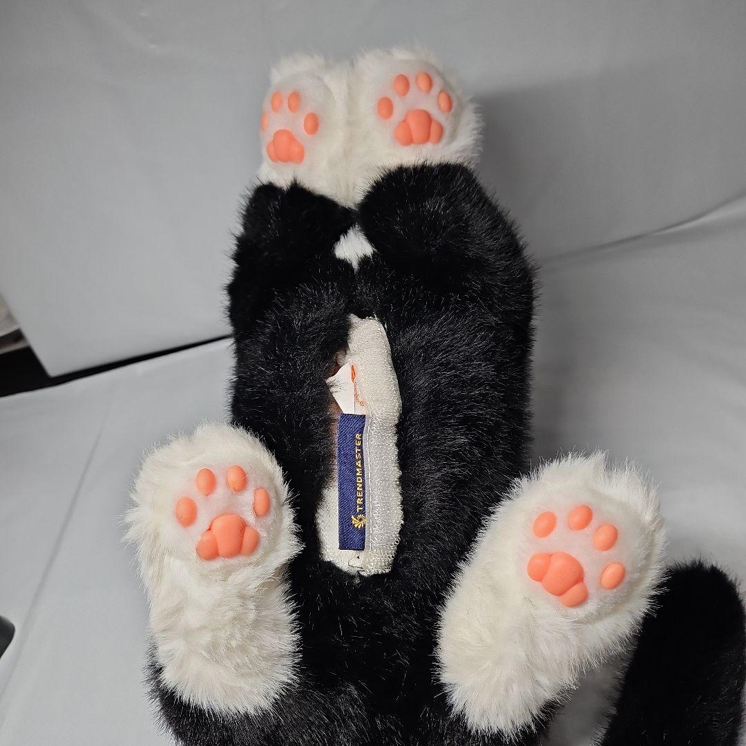 なでなでねこちゃんEX ハチワレ【撫でると鳴くぬいぐるみ】リアル　ロボット