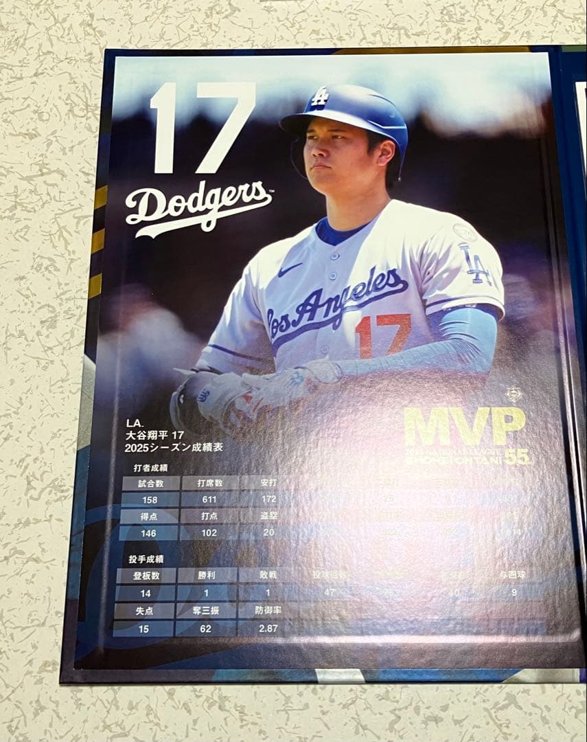 【大谷翔平】 MVP 2025 NATIONAL LEAGUE 55HR特別仕様