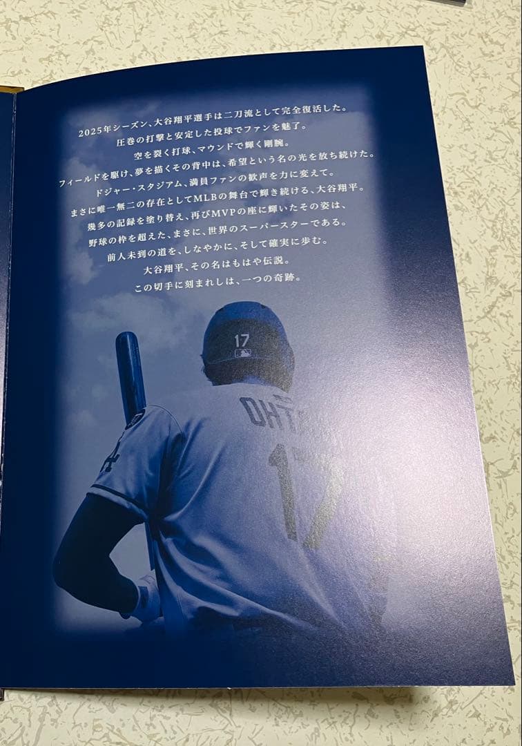 【大谷翔平】 MVP 2025 NATIONAL LEAGUE 55HR特別仕様