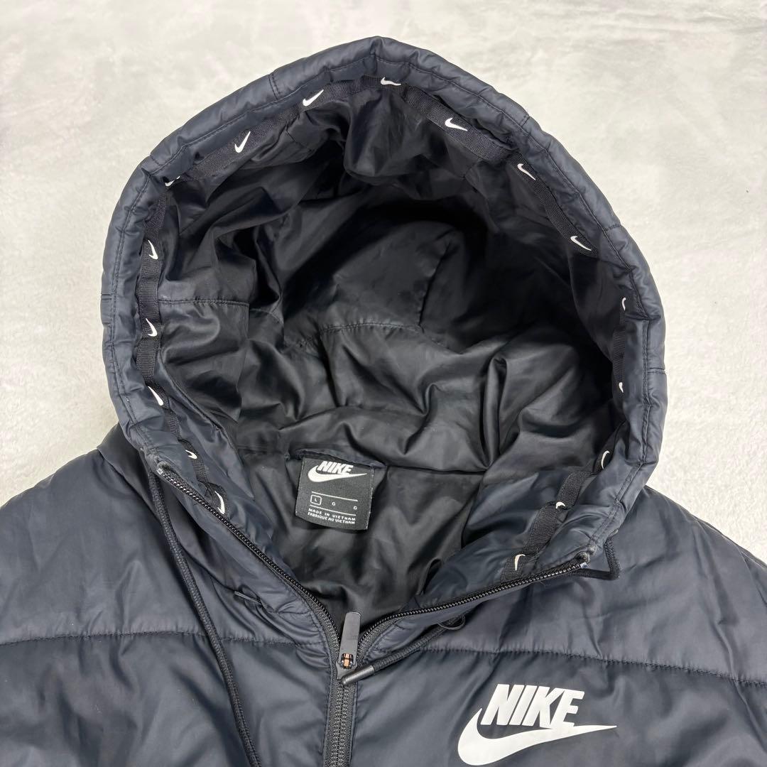 NIKE ベンチコート　ダウンコート　ダウンジャケット　ロング丈　ブラック　M