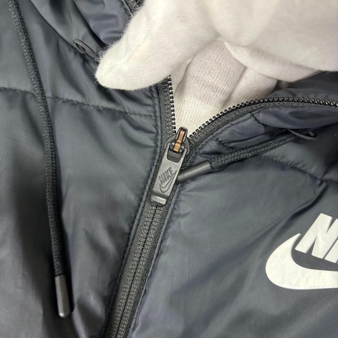 NIKE ベンチコート　ダウンコート　ダウンジャケット　ロング丈　ブラック　M