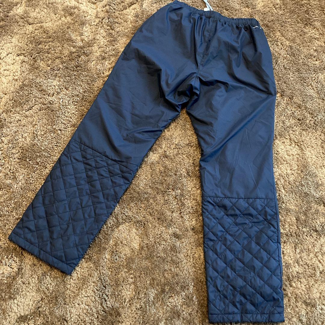 アディダス トラックパンツ　防寒仕様　紺M
