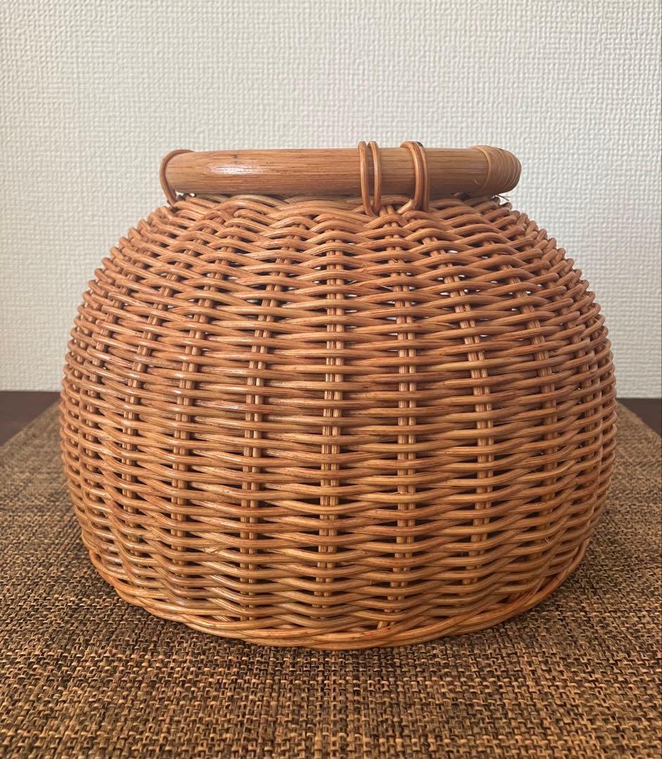 ラタン 果物バスケット (みかん)