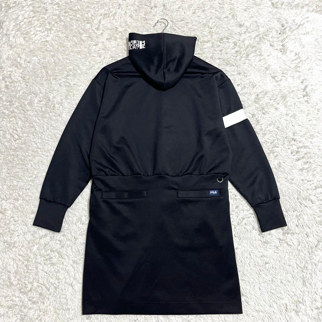 ✨未使用級✨FILA GOLF パーカーワンピース Mサイズ ブラック フード