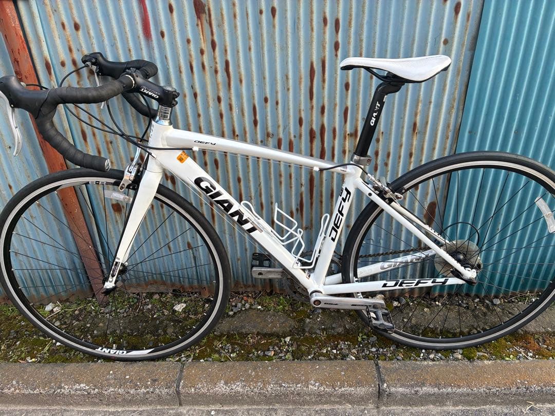 【整備済】アルミロードバイク GIANT Defy3 ホワイト XS 2011年