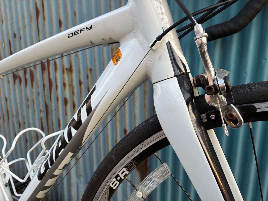 【整備済】アルミロードバイク GIANT Defy3 ホワイト XS 2011年