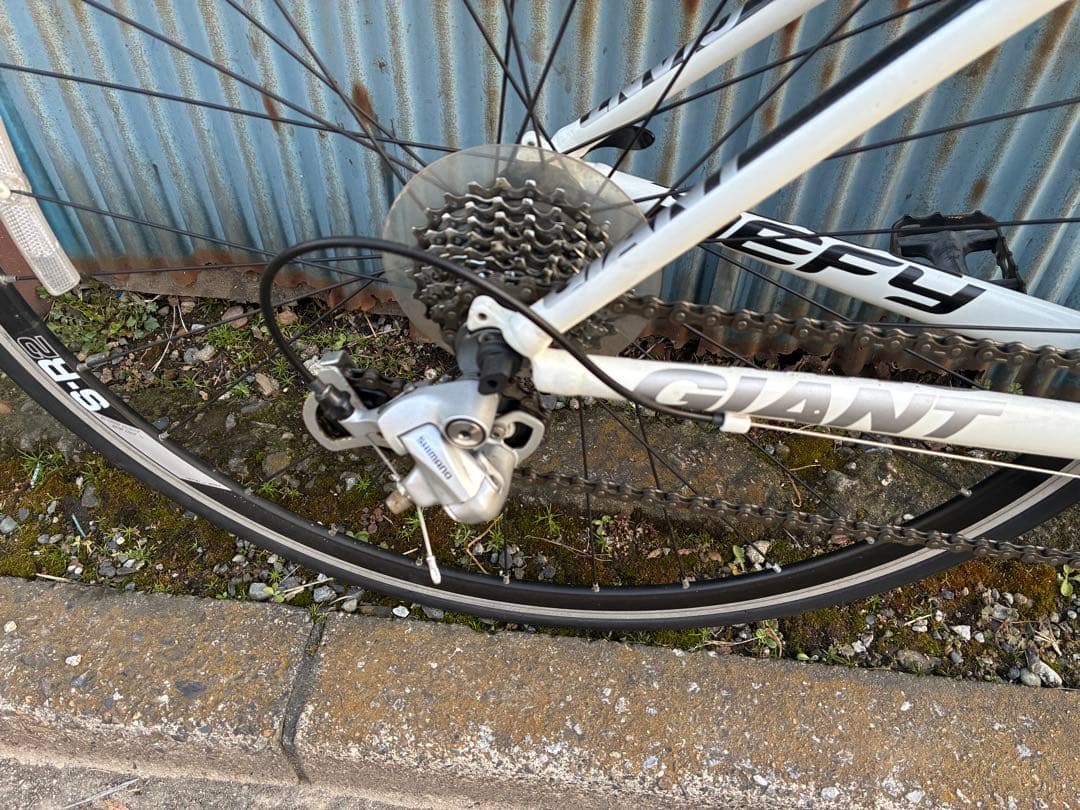 【整備済】アルミロードバイク GIANT Defy3 ホワイト XS 2011年