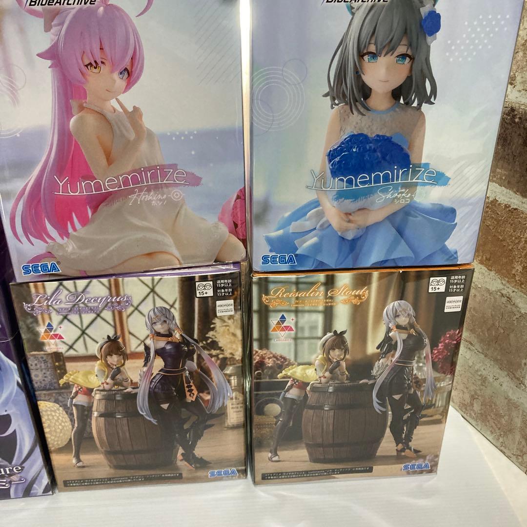 プライズフィギュア　8点セット　初音ミク・ライザ・ブルーアーカイブ等　匿名配送