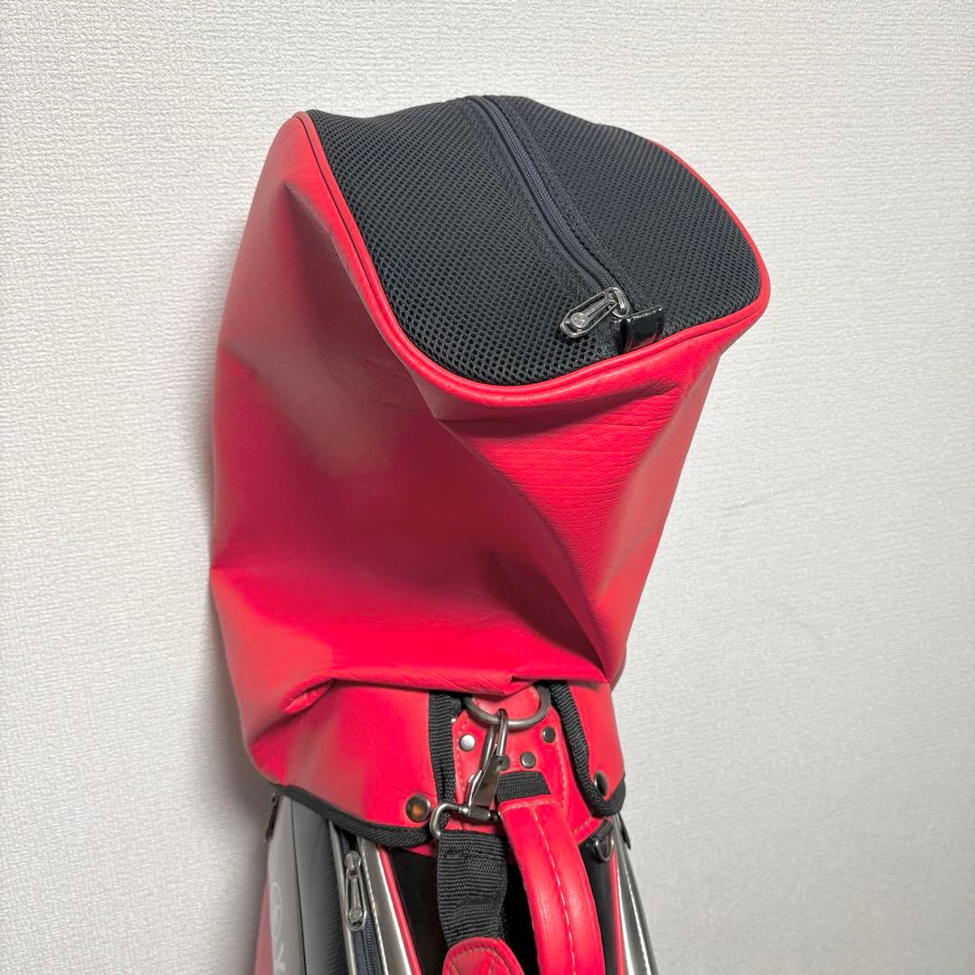 【美品】Yamaha RMX 藤田寛之プロサイン入り キャディバッグ レッド