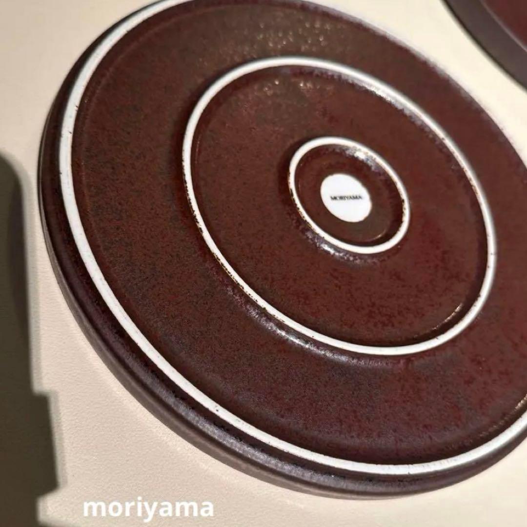 Moriyama ラウンドトレー クリスタルブラウン 6枚セット 1