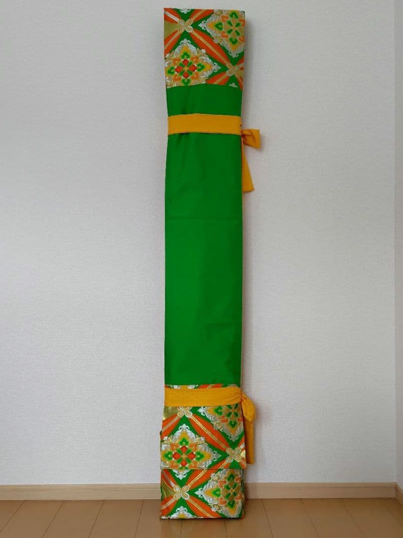 お琴カバー【華】着物帯 ゆたん油単ハンドメイド 和楽器 正絹 袋帯 山田流生田流