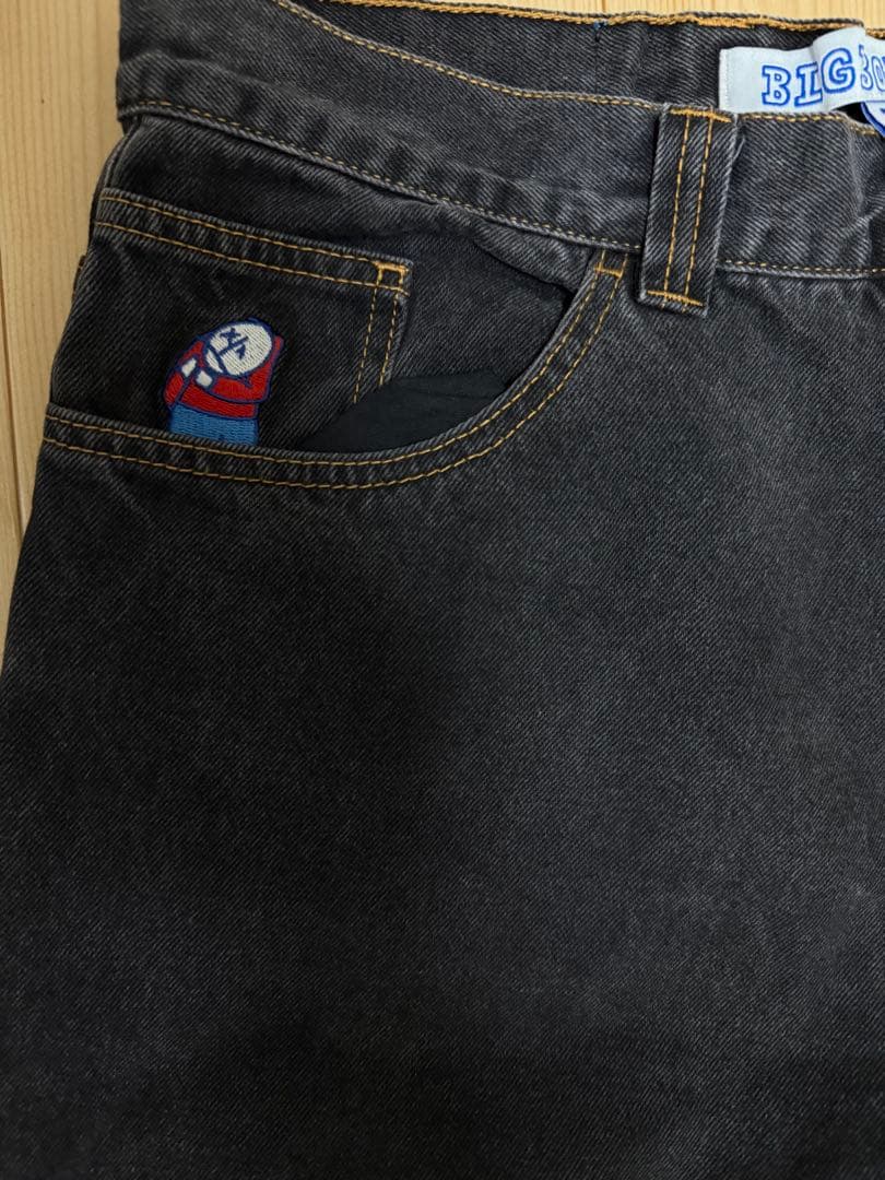 BIG BOY ダークデニム ワイドレッグパンツ Mサイズ