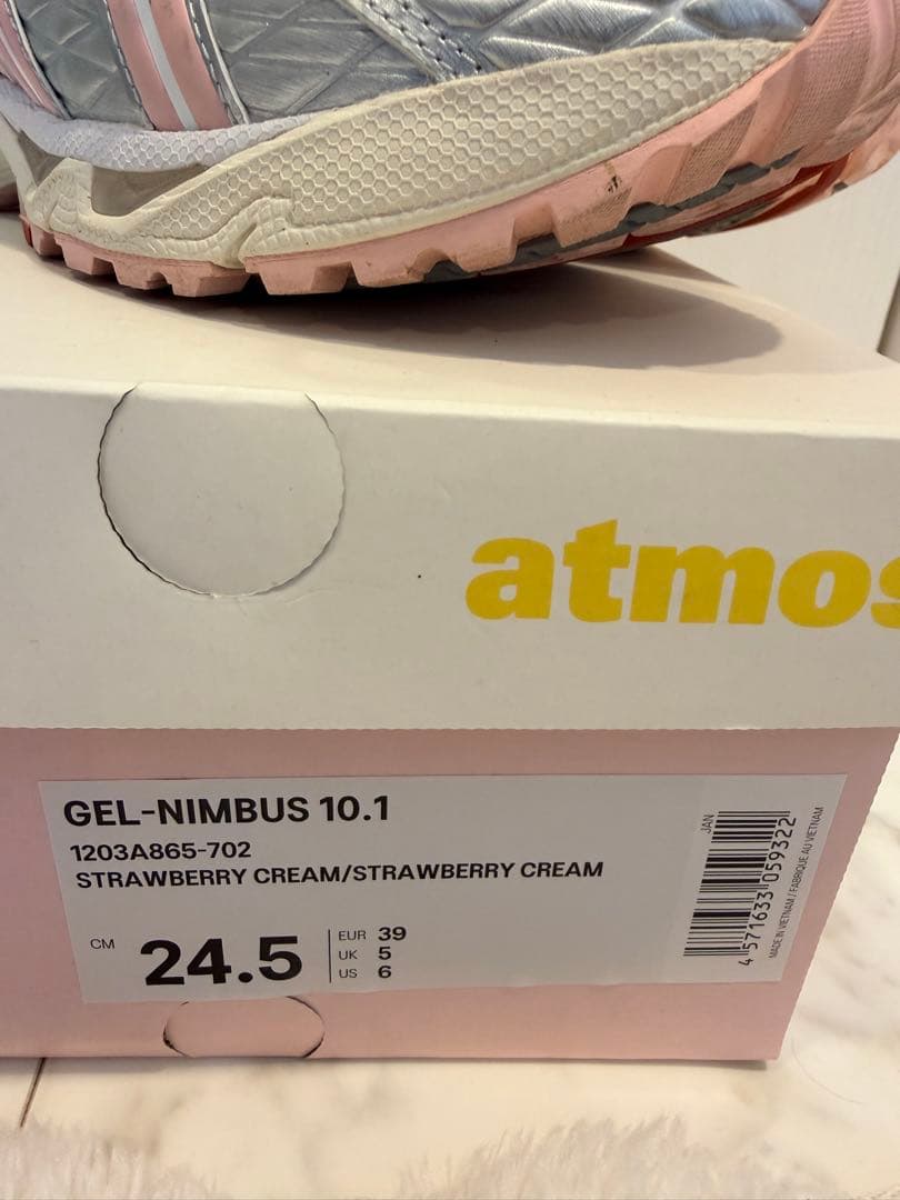 スパイク・シューズ asics GEL-NIMBUS 10atmos STRAWBERRYCREAM