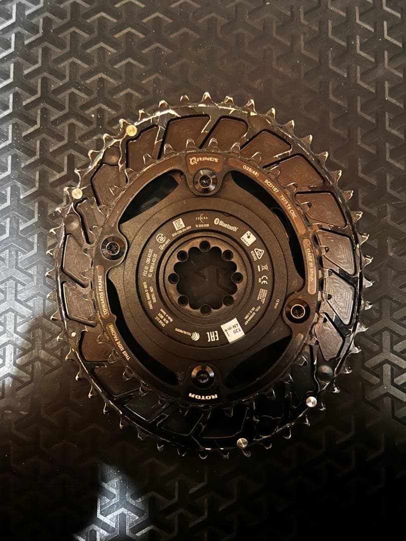 sram パワーメーター & rotor qrings 48/35