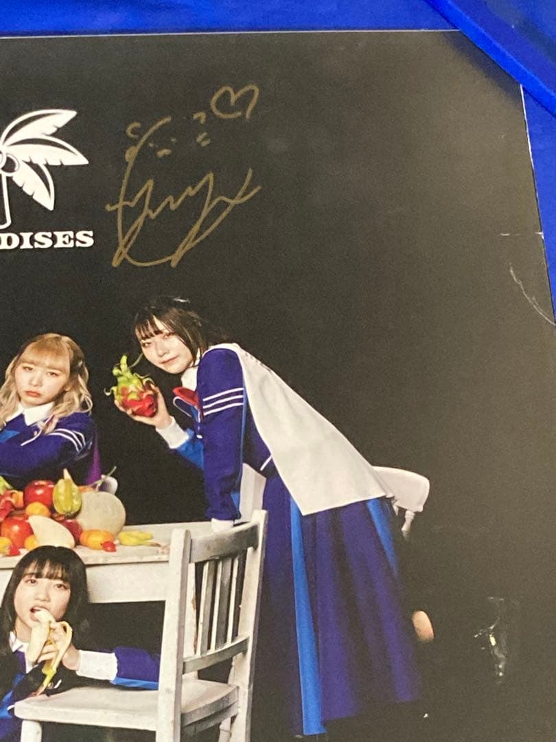 PARADISES サイン入り 販促ポスター B2 リターン 楽園ズ 希少