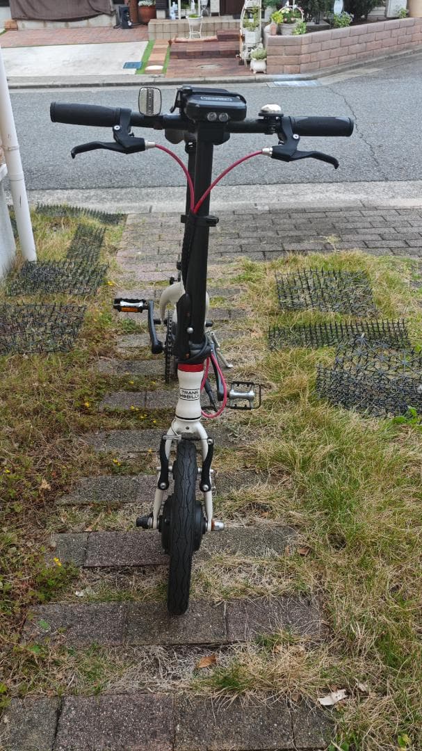 【折りたたみ電動自転車】トランスモバイリー 電動自転車 ホワイト