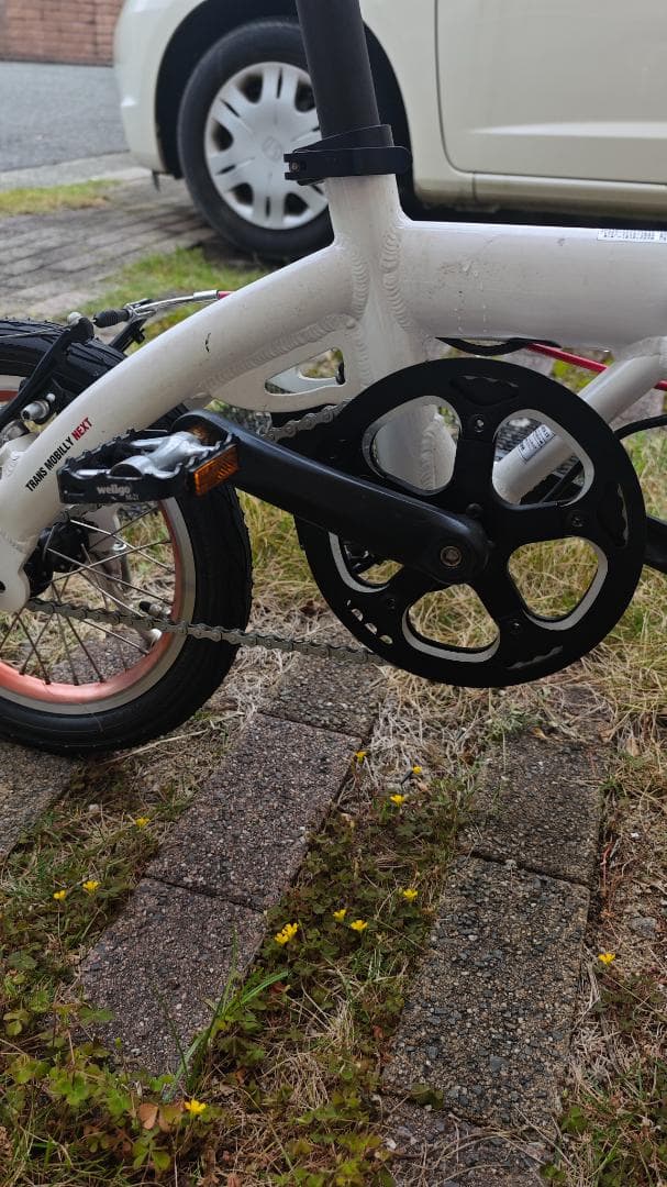 【折りたたみ電動自転車】トランスモバイリー 電動自転車 ホワイト