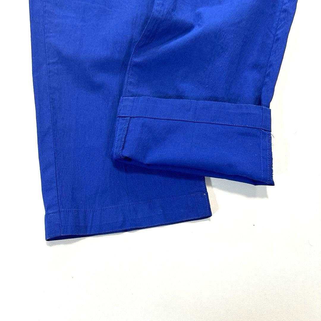 パーリーゲイツ　5/L ロングパンツ　ブルー　刺繍ロゴ　春夏　メンズ