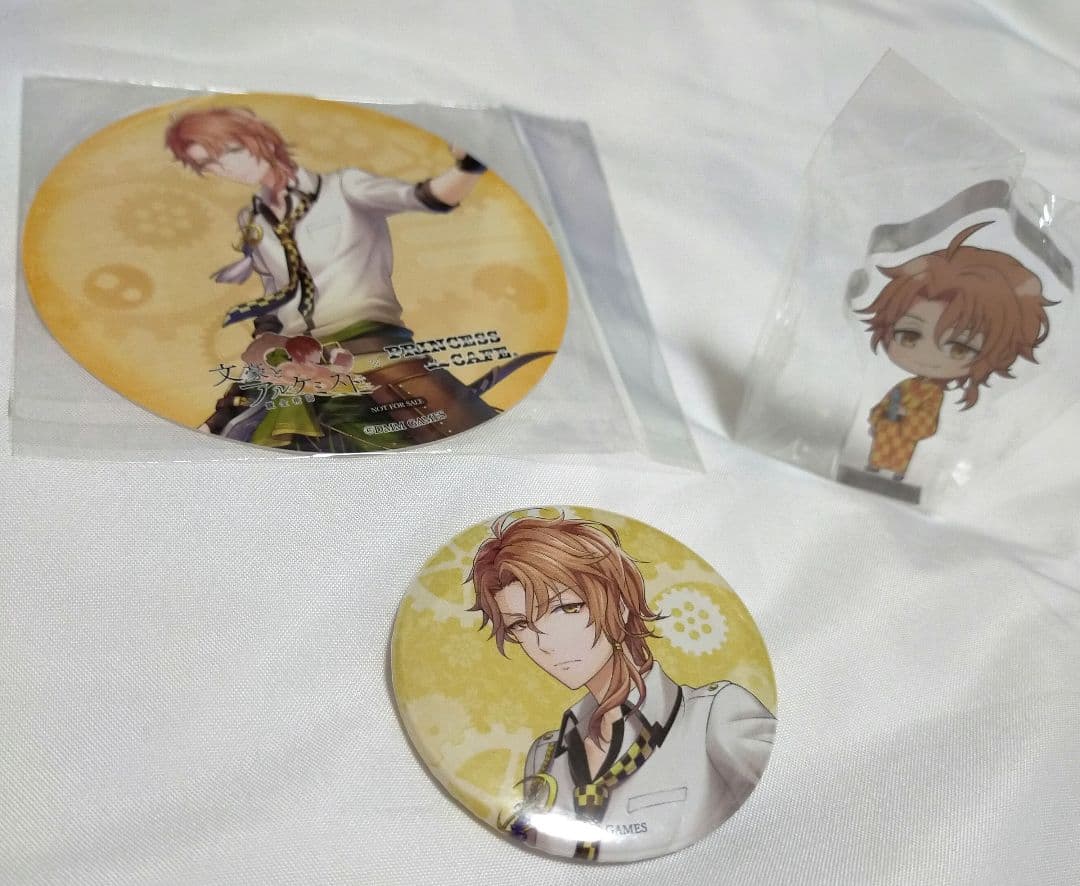 文アル 高村光太郎 缶バッジ コースター アクリル ミニ フィギュア 3点セット