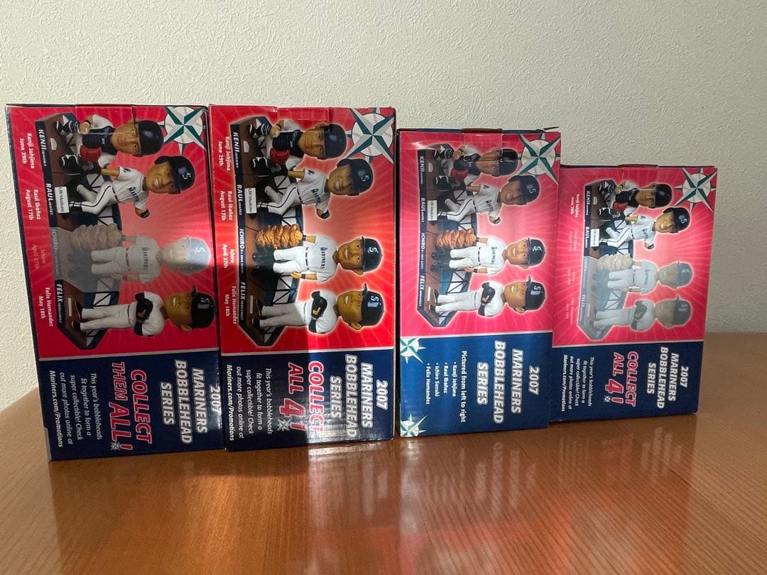 2007 イチロー球場配布ボブルヘッド人形　城島含む4体コンプリート